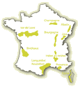 Carte de France des vins